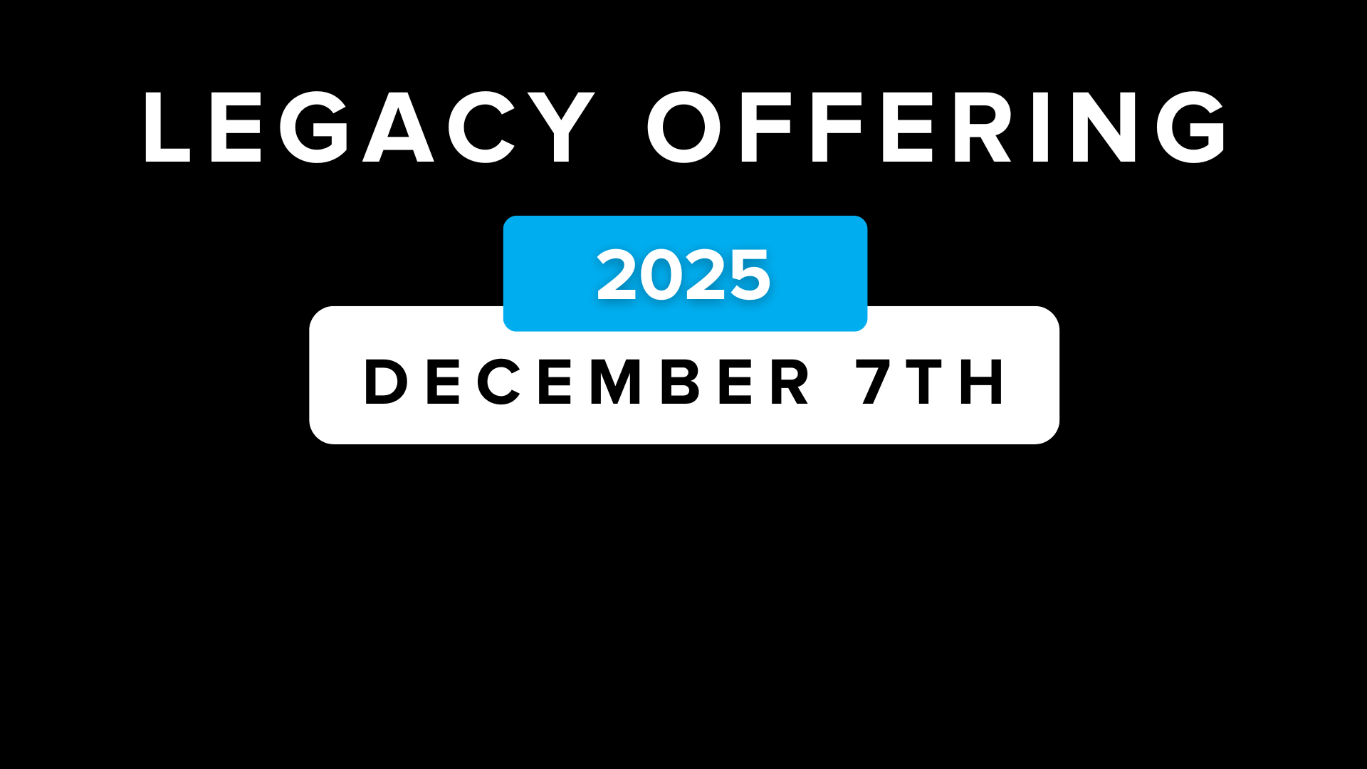 2026 Legacy Offering